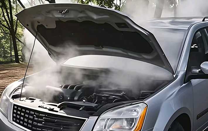 Car radiator temperature is too high alarm how to do?