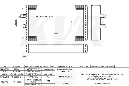 CITROEN BUS,2002- 8140.43S HEATER