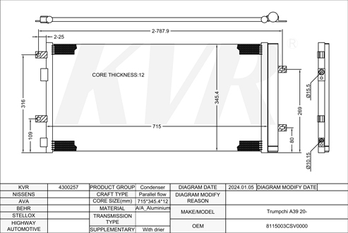 HONDA,2020- CONDENSER