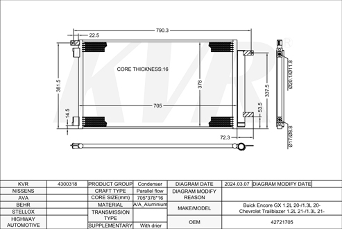 BUICK,2020- CONDENSER