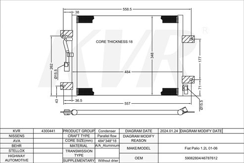 FIAT,2001-06 CONDENSER