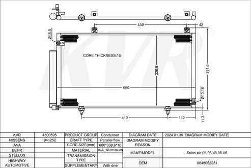 SCION,2005-06 CONDENSER