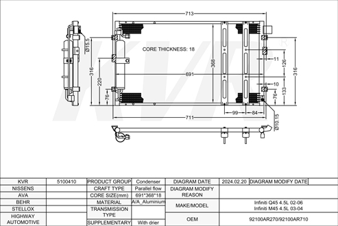 INFINITI,2002-06 CONDENSER