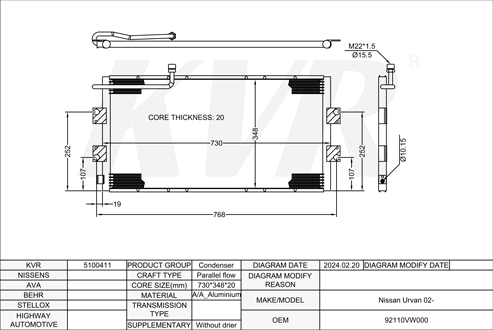 NISSAN,2002- CONDENSER