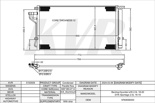 HYUNDAI,2018-19 CONDENSER
