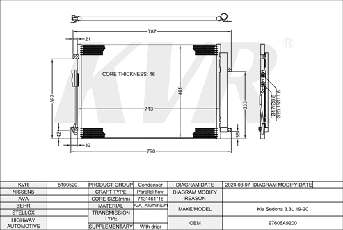 KIA,2019-20 CONDENSER