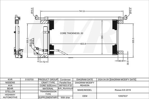 ROEWE,2019- CONDENSER