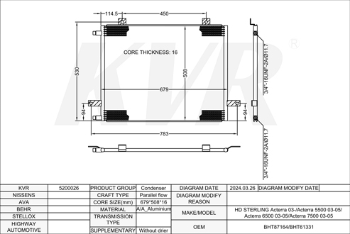 Sterling,2003-05 CONDENSER