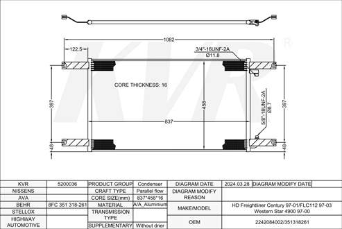 FREIGHTLINER,1997-2003 CONDENSER