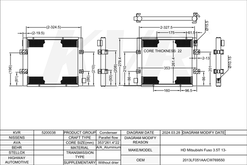 MITSUBISHI,2013- CONDENSER