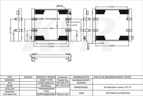 MITSUBISHI,2007- CONDENSER
