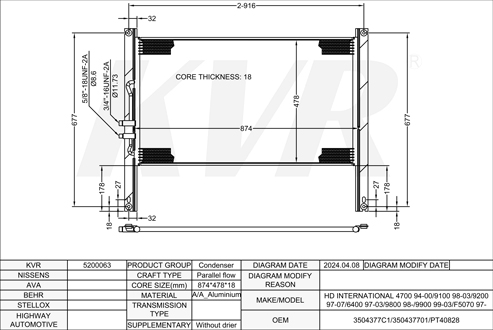 INTERNATIONAL,1997-2007 CONDENSER