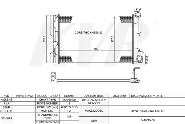 TOYOTA,RADIATOR