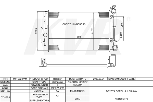 TOYOTA,RADIATOR