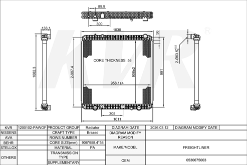FREIGHTLINER,RADIATOR
