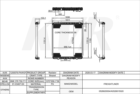 FREIGHTLINER,RADIATOR