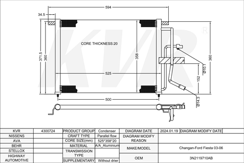 FORD,2003-06 CONDENSER